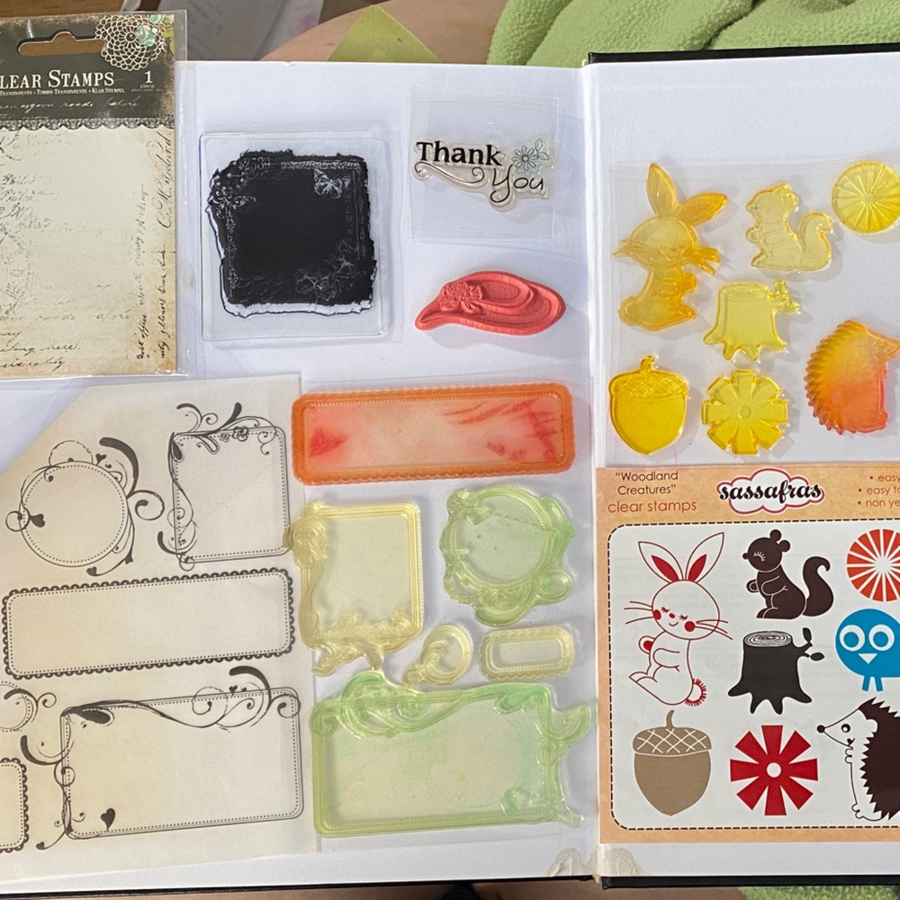 Clear and EZ mount assorted stamps (16 in total)